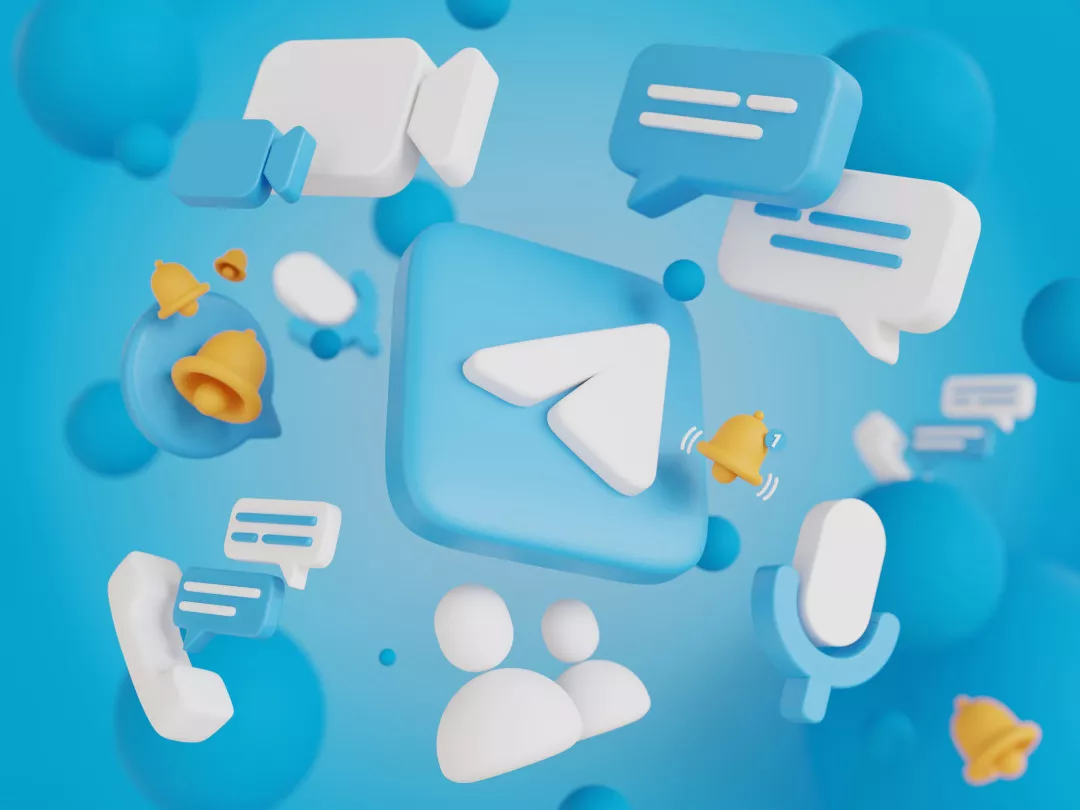 3d-rendering-social-media-icon